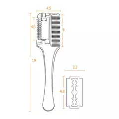 Pente De Corte De Cabelo Com Lâminas De Navalha, Aparador De Cabelo, Ferramenta na internet