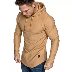 2023 nova marca masculina de cor sólida moletom moda masculina com capuz primav na internet