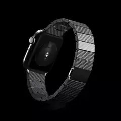 Correia de fibra de carbono para Apple Watch Band, cinto de pulseira leve, iWatc - loja online