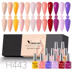 6/12pcs * 7,5 ml Venalisa Nail Gel Polonês Kit VIP Luxo Completo Pigmentado Gel - comprar online