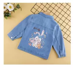 Jaqueta jeans Mickey Mouse dos desenhos animados, Casacos infantis, Jaquetas cas