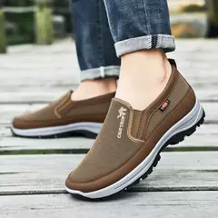 Imagem do Mocassins casuais masculinos, tênis de malha respirável, sapatos de condução