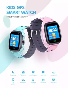 Smartwatch com câmera para crianças, relógio inteligente 2G, jogo de matemát