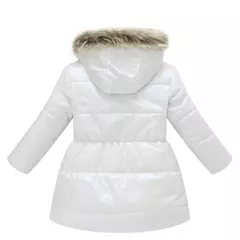 Jaqueta com capuz térmico feminino, acolchoamento alternativo, elegante, fique - comprar online