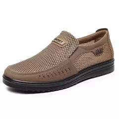 Sapatos masculinos casuais de malha, calçados rasos para homens estilo verão, - loja online