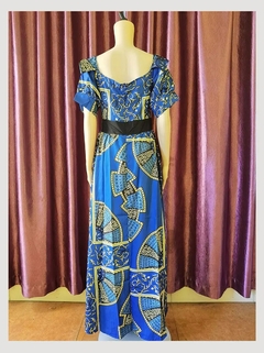 Imagem do Vestido maxi estampado africano dashiki para mulheres, sexy decote em v, sem cos