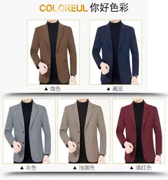 Blazers masculinos de um só peito, roupas casuais, casacos masculinos, jaqueta na internet