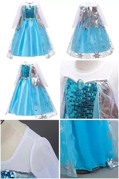 Vestido feminino de Elsa e Anna, Vestido infantil, Jasmine, Rapunzel, Concurso, - comprar online