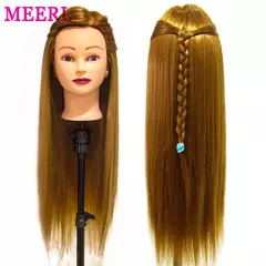 Cabeça fêmea da boneca do treinamento do manequim com cabelo 65cm para o cabel - Show Drop