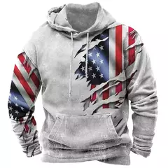 Bandeira americana masculina moletons com capuz, moletons Harajuku impressos em - comprar online