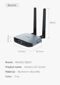 Hagibis-Transmissor e Receptor de Vídeo HDMI Sem Fio, Kits G6W, Adaptador Exten - Show Drop