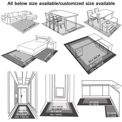 Tapetes grandes geométricos de estilo nórdico para sala de estar, decoração na internet