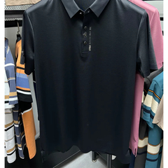 Polo monocromático de manga curta masculino, marca de alta qualidade, moda casu - Show Drop