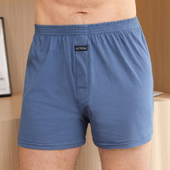 Imagem do Homens boxer shorts de algodão rico elástico pacote underwear casa boxers pija