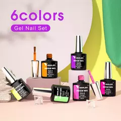 6/12pcs * 7,5 ml Venalisa Nail Gel Polonês Kit VIP Luxo Completo Pigmentado Gel - comprar online