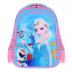 Disney Cartoon escola sacos para crianças, Frozen, Elsa, Anna, meninas mochila,