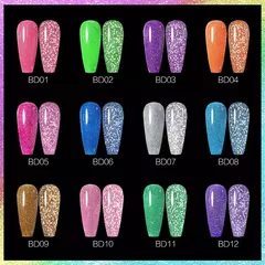 Imagem do 6/12pcs * 7,5 ml Venalisa Nail Gel Polonês Kit VIP Luxo Completo Pigmentado Gel