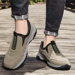 Calçado esportivo casual masculino, mocassins antiderrapantes, tênis de caminh na internet