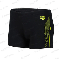 Calção de banho de secagem rápida masculina, calça de praia, maiô estampado na internet