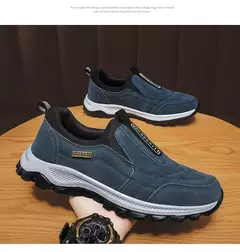 Calçado esportivo casual masculino, mocassins antiderrapantes, tênis de caminh - Show Drop