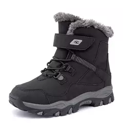 5-12 inverno quente pele botas de neve crianças sapatos peludos meninos menina - comprar online