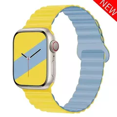 Pulseira Magnética para Apple Watch, Pulseira de Silicone, Pulseira Esportiva, - loja online