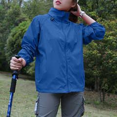 Jaqueta com capuz de mangas compridas feminina, Wind Breaker, Proteção solar,