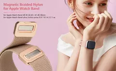 Magnetic Loop for Apple Watch Band, Pulseira de Nylon Scrunchie, iWatch Ultra 2, - Show Drop