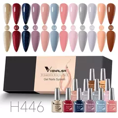 6/12pcs * 7,5 ml Venalisa Nail Gel Polonês Kit VIP Luxo Completo Pigmentado Gel - comprar online