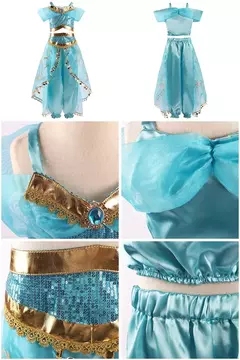 Vestido feminino de Elsa e Anna, Vestido infantil, Jasmine, Rapunzel, Concurso, - loja online