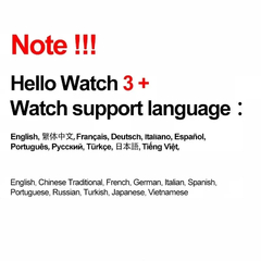 Hello Watch Original 3 Plus Ultra Smartwatch, AMOLED, ROM 4GB, bússola NFC, cha