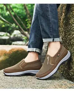 Mocassins casuais masculinos, tênis de malha respirável, sapatos de condução - comprar online