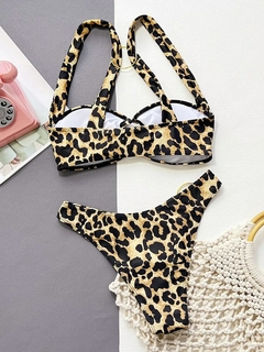 Ingaga leopardo bikini 2023 sexy maiô feminino beachwear anel ligado maiô ver? - loja online