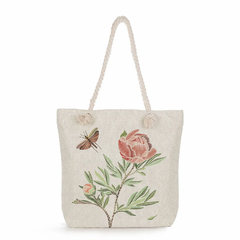 Moda bonito floral impressão bolsas casuais de alta capacidade das mulheres sac - loja online