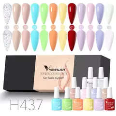 6/12pcs * 7,5 ml Venalisa Nail Gel Polonês Kit VIP Luxo Completo Pigmentado Gel