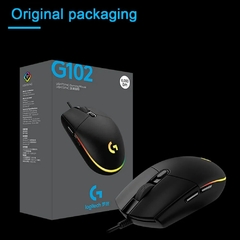 Logitech-mouse óptico para jogos original, 8m, 8000dpi, 16, 8m, led, personaliz na internet