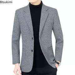 Blazers masculinos de um só peito, roupas casuais, casacos masculinos, jaqueta na internet