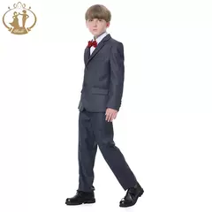 Terno formal para casamentos, traje de festa infantil, blazer e calças, roupas