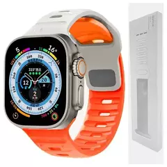 Pulseira de Silicone Suave para Apple Watch, Ultra 2, 49mm, 44mm, 45mm, 42mm, 41