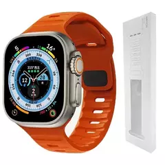 Pulseira de Silicone Suave para Apple Watch, Ultra 2, 49mm, 44mm, 45mm, 42mm, 41 - loja online