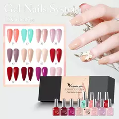 6/12pcs * 7,5 ml Venalisa Nail Gel Polonês Kit VIP Luxo Completo Pigmentado Gel - Show Drop