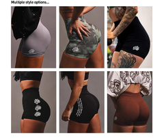 Imagem do Darc Sport-squat scrunch shorts para mulheres, roupas esportivas de treinamento,