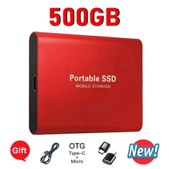 Portátil Externo Solid State Drive, SSD 1TB, M.2 USB 3.1, Alta Velocidade, 500G - comprar online