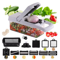 14 In1 Chopper Vegetal Chopper Multifuncional Food Chopper Household Salada Chop - comprar online