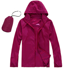 Jaqueta com capuz de mangas compridas feminina, Wind Breaker, Proteção solar, - comprar online