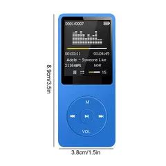 Compatível com Bluetooth MP3 Music Player, Lossless Rádio FM Portátil, Extern - comprar online