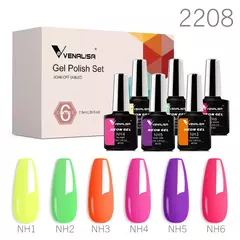 Imagem do 6/12pcs * 7,5 ml Venalisa Nail Gel Polonês Kit VIP Luxo Completo Pigmentado Gel