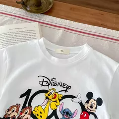 Mickey impresso t-shirt para menino e menina, top de manga curta, design bonito - comprar online