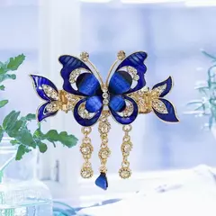 Zircão borboleta borla hairpin para mulheres, acessórios retrô, estilo étnic - comprar online