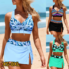 Conjunto Tankini de cintura alta para mulheres, novo design, maiô, fato de banh - loja online